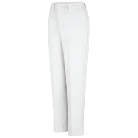 Women's Womens Pant W/Side Elastic, 6, White, Cotton/Polyester MPN:PT61WH 06 32