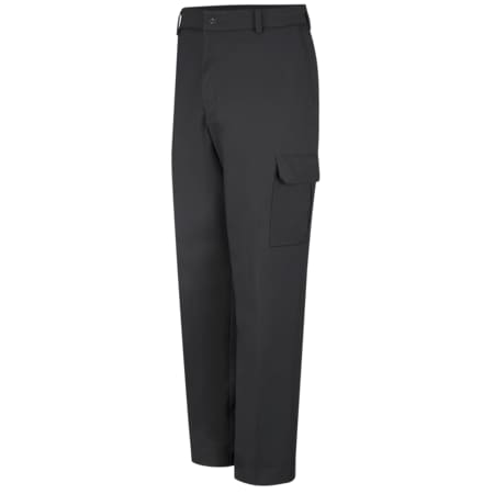 Men's Cargo Pants w/Snaps, 33 in, Black, Cotton/Polyester MPN:PT88BK 33 34