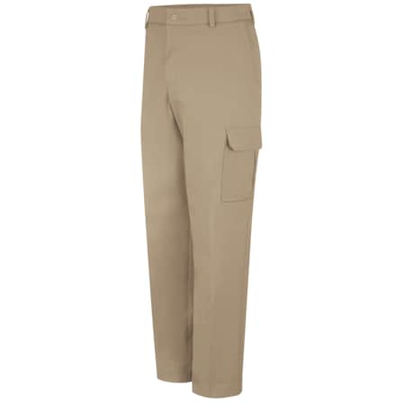 Men's Cargo Pants w/Snaps, 32 in, Khaki, Cotton/Polyester MPN:PT88KH 32 30