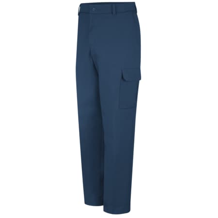 Men's Cargo Pants w/Snaps, 30 in, Navy, Cotton/Polyester MPN:PT88NV 30 34