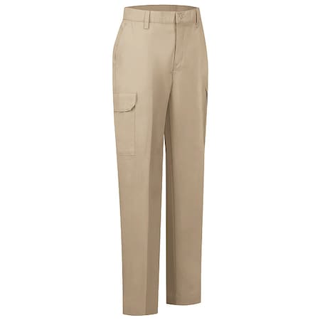 Women's Work Pant, 14, Khaki, 35% Cotton, 65% Polyester MPN:PT89KH 14 32