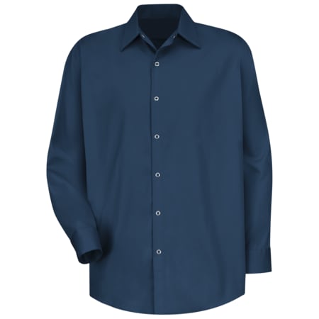Men's Long Sleeve Dress Shirt, Cotton, Snap, 0 Pocket(s), Navy, XL MPN:SC16NV LN XL