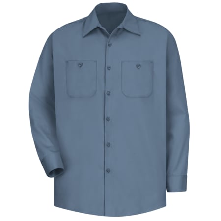 Men's Long Sleeve Work Shirt, Cotton, Button Fronts, 2 Pocket(s), Postman Blue, 3XL MPN:SC30PB LN 3XL