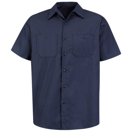 Mens Ss Nvy Twin Stripe Workshirt, M MPN:SP24NL SS M