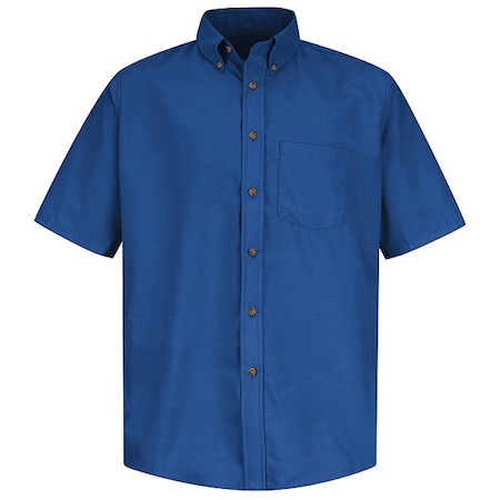 Men's Mns Ss Button Down Poplin Shirt, Rb, M, Cotton/Polyester, Button Fronts, 1 Pocket(s), Blue, M MPN:SP80RB SS M