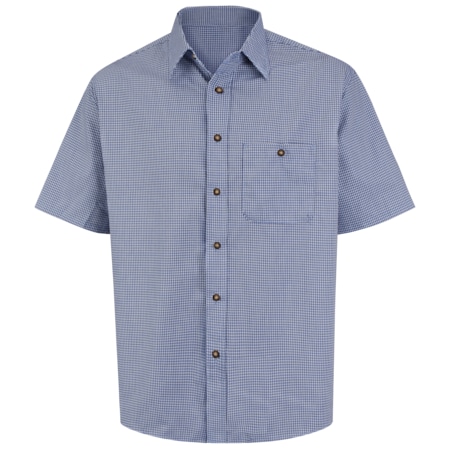 Mns Ss Blue/Cream Mini Plaid Shirt, M MPN:SP84WB SS M