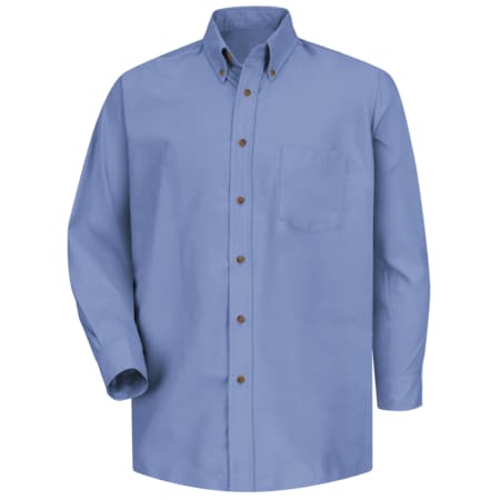 Men's Mns Ls Button Down Poplin Shirt-Lb, XL, Cotton/Polyester, Button Fronts, 1 Pocket(s), XL MPN:SP90LB XL 367