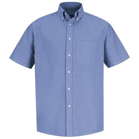 Men's Mens Lt Blu Drs Shirt 60/40 Oxf, Cotton/Polyester, Button Fronts, 1 Pocket(s), Light Blue, M MPN:SR60LB SS 155
