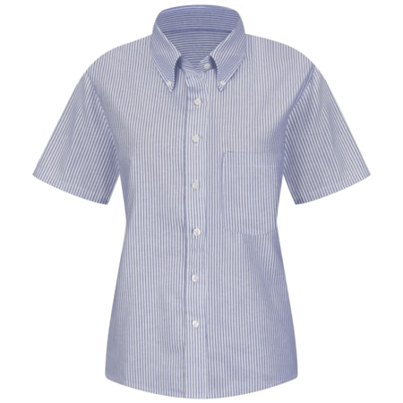 Wmns Blu/Wh Str Drs Shirt 60/40 Oxf MPN:SR61BS SS 8