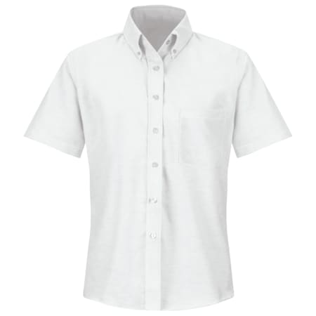 Short Sleeve Dress Shirt, 60% Combed Cotton/40% Polyester, White, 6 MPN:SR61WH SS 6
