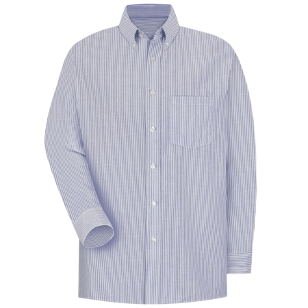 Mens Blu/Wh Str Drs Shirt 60/40 Oxf MPN:SR70BS 15535