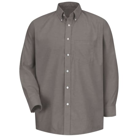 Men's Mens Gray Ls Dress Shirt 60/40, Cotton/Polyester, Button Fronts, 1 Pocket(s), Gray, M MPN:SR70GY 15532