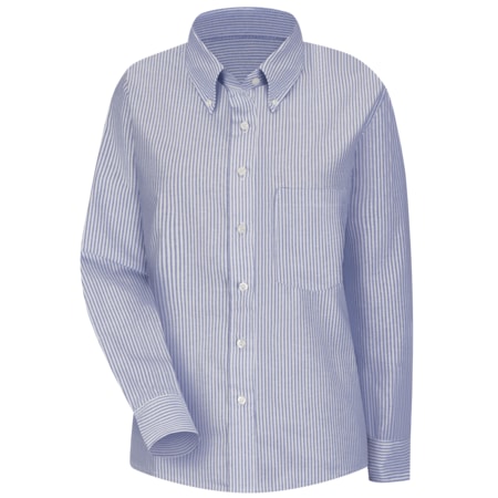 Wmns Blu/Wh Str Drs Shirt 60/40 Oxf MPN:SR71BS RG 4