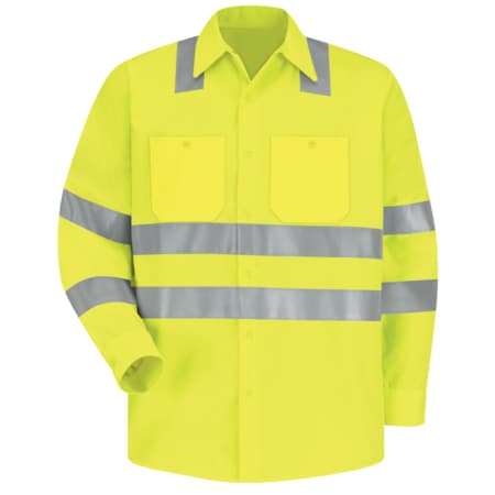 Ls Hi-Viz Workshirt-Ansi Class 3, L MPN:SS14AB LN L