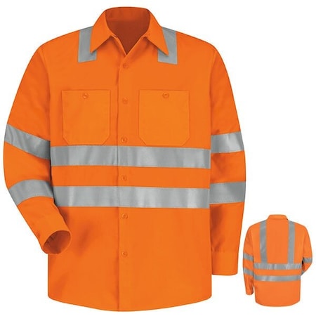 Ls Hi-Viz Workshirt - Ansi Class 3, L MPN:SS14OF RG L