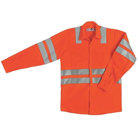 Ls Hi-Viz Workshirt - Ansi Class 3, M MPN:SS14OF RG M