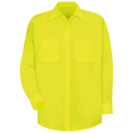 Ls Hi-Vis Yellow Workshirt, L MPN:SS14YE LN L
