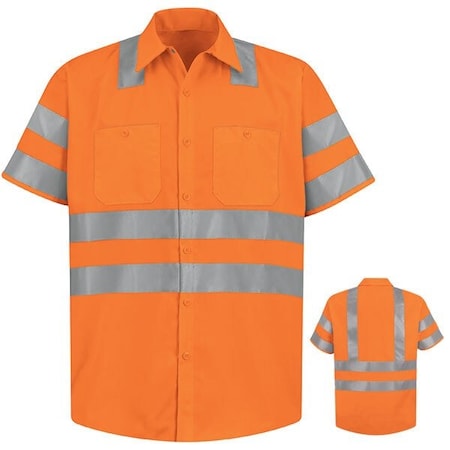 Ss Hi-Viz Workshirt - Ansi Class 3, XL MPN:SS24OF SS XL