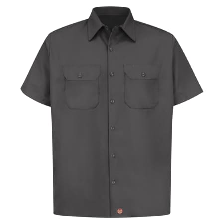 Men's Mens Ss Twill 65/35 Work Shirt-Ch, M, Cotton/Polyester, Button Fronts, 2 Pocket(s), Charcoal MPN:ST62CH SS M