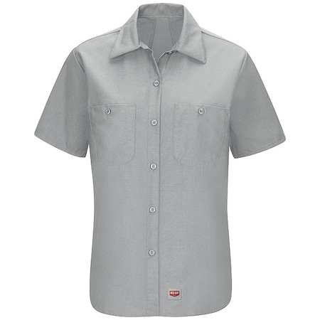 Women's Work Shirt, Gray, S MPN:SX21GY SS S