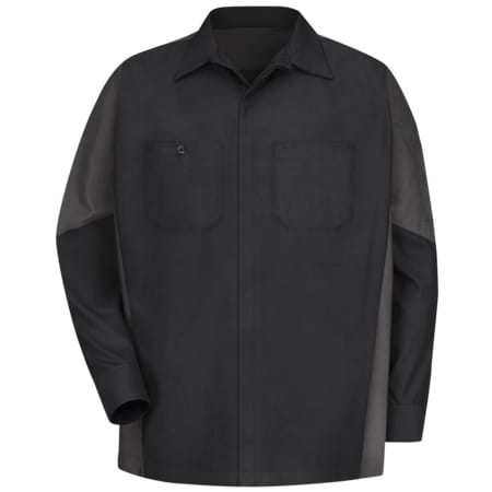 U Ls 65/35 Crew Shirt - Blk/Charc, XXL MPN:SY10BC RG XXL