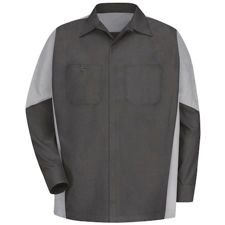 U Ls 65/35 Crew Shirt - Ch/Gray, XL MPN:SY10CG LN XL