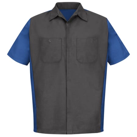 U Ss 65/35 Crew Shirt - Ch/Royal, S MPN:SY20CR SS S