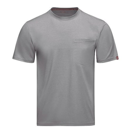 Men's Work Shirt, Gray, XL MPN:TKM2GV