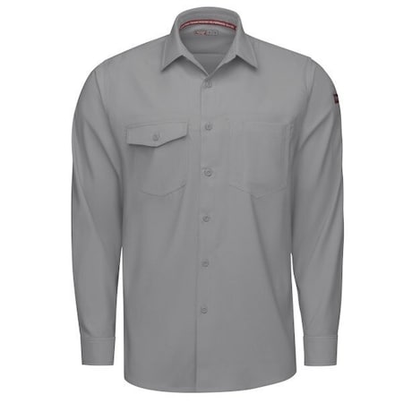 Men's Work Shirt, Gray, XL MPN:TSM4GV