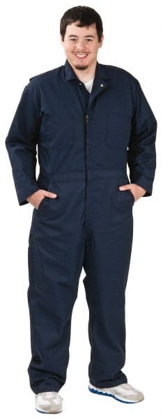 Coveralls: Size 40 Regular, Cotton & Polyester MPN:CT10NV RG 40
