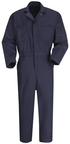 Coveralls: Size 42 Regular, Cotton & Polyester MPN:CT10NV RG 42