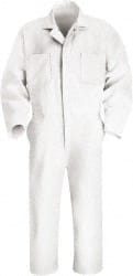 Coveralls: Size 48 Regular, Cotton & Polyester MPN:CT10WH RG 48