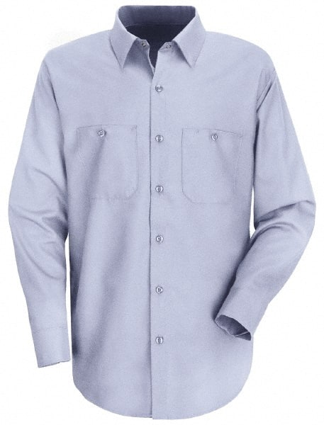 Work Shirt: General Purpose, 2X-Large, Cotton, Blue, 2 Pockets MPN:SP14LB RG XXL