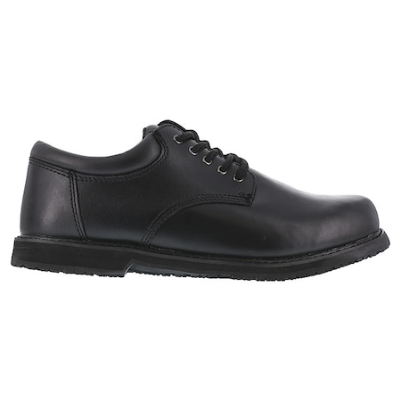 Men's Oxford Shoe, 4 W, Leather, Black MPN:G1120