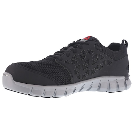 Women's Athletic Shoe, Alloy Toe, Mesh, Microfiber Upper, Black, 4 M MPN:RB041