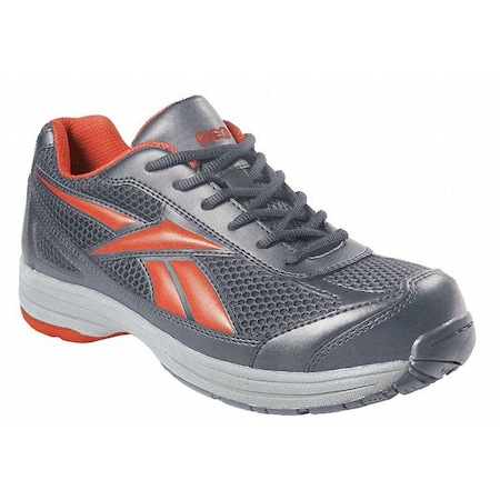 Men's Athletic Shoe, Steel Toe, Leather, Mesh Upper, Rubber Outsole, Lace Up, 7 M MPN:RB1630-7M