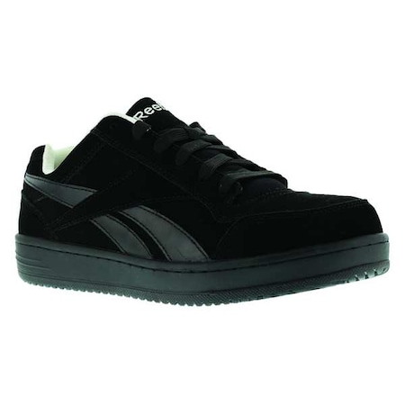 Men's Athletic Shoe, Steel Toe, Suede Upper, Rubber Outsole, Lace Up, Black, 7 M MPN:RB1910