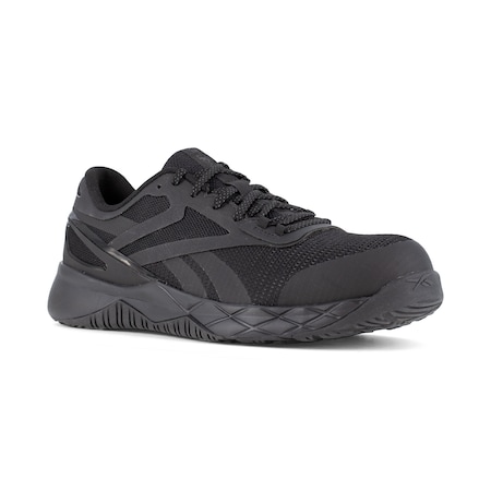 Athlet Work Shoes, Mens Black Comp Toe, PR MPN:RB3315