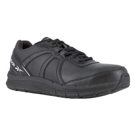 Men's Athletic Shoe, Steel Toe, Leather Upper, Rubber Outsole, Lace Up, Black, 7 4E MPN:RB3501