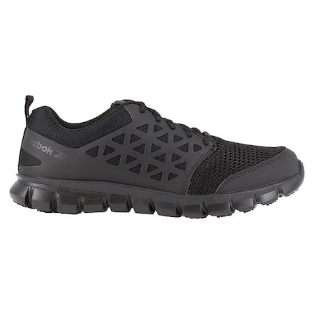 Sublite Cushion Work, Men's Athletic Shoe, 8 M, Mesh, Microfiber, Black MPN:RB4035