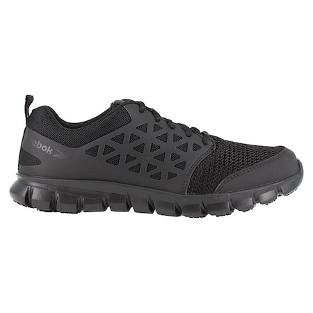 Sublite Cushion Work, Men's Athletic Shoe, 7 1/2 M, Mesh, Microfiber, Black MPN:RB4035