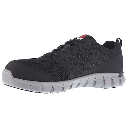 Men's Athletic Shoe, Alloy Toe, Mesh, Microfiber Upper, Black, 17 W MPN:RB4041