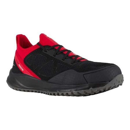 Men's Athletic Shoe, Steel Toe, Mesh, Fabric Upper, Rubber Outsole, Lace Up, Black, 15 M MPN:RB4093