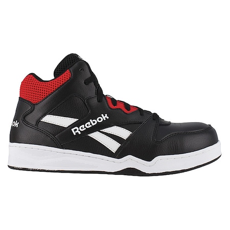 Men's Athletic High-Top Shoe, 8, Composite Toe, Black, RB4132 MPN:RB4132