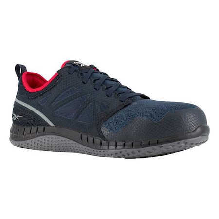 Men's Athletic Shoe, Steel Toe, Mesh, Fabric Upper, Rubber Outsole, Lace Up, Navy, 8 M MPN:RB4250