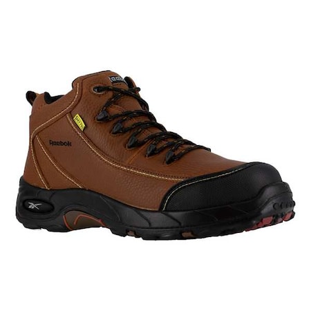 Tiahawk, Men's 6-Inch Work Boot, Composite Toe W, Leather, 4 in Height, Brown MPN:RB4333