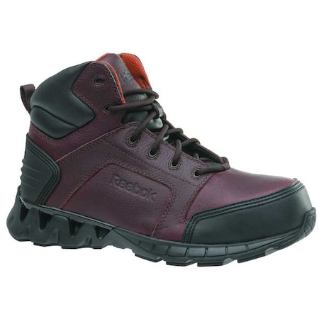 Men's 6-Inch Work Boot, 7, Composite Toe, 6 in H, Black/Brown, RB7005 MPN:RB7005