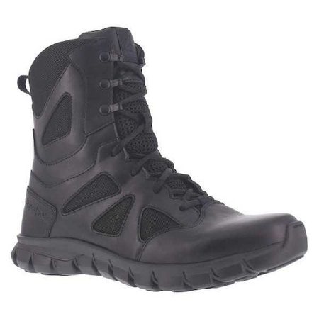 Women's Military/Tactical Boot, 8 W, 8 in Height, Black MPN:RB806