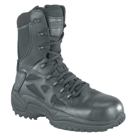 RB874, Women's 8 in Composite Toe 8-Inch Work Boot, Black, 7, W, RB874 MPN:RB874
