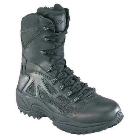 Men's Military/Tactical Boot, 11 W, 8 in Height, Black MPN:RB8875